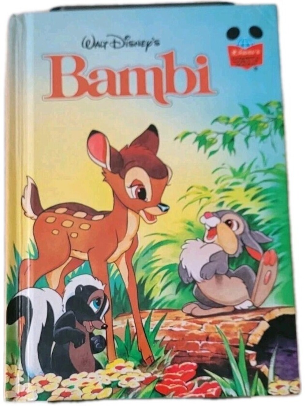 Walt Disney's Wonderful World Of Reading Hardcover Book BAMBI Vintage Bambi